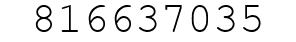 Number 816637035.