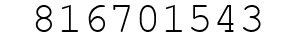 Number 816701543.