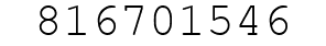 Number 816701546.