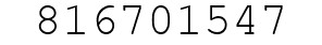 Number 816701547.