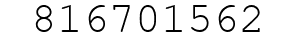 Number 816701562.