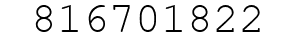 Number 816701822.