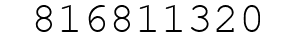 Number 816811320.