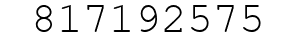 Number 817192575.