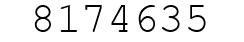 Number 8174635.
