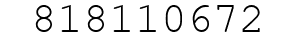 Number 818110672.