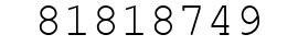 Number 81818749.