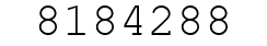 Number 8184288.