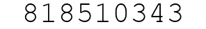 Number 818510343.