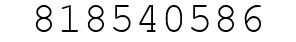Number 818540586.