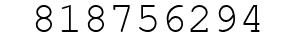 Number 818756294.