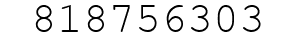 Number 818756303.