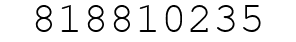 Number 818810235.