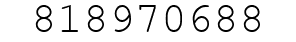 Number 818970688.