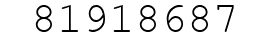 Number 81918687.