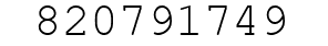 Number 820791749.