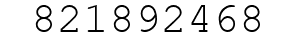 Number 821892468.