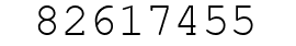 Number 82617455.