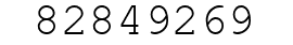 Number 82849269.