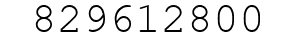 Number 829612800.