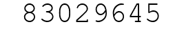 Number 83029645.
