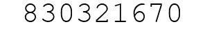 Number 830321670.