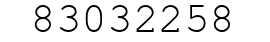 Number 83032258.