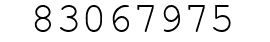 Number 83067975.