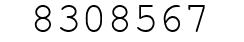 Number 8308567.