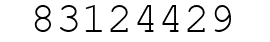 Number 83124429.