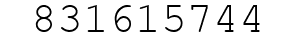 Number 831615744.