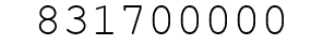 Number 831700000.