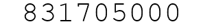 Number 831705000.