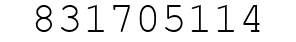 Number 831705114.