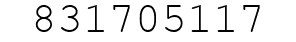 Number 831705117.