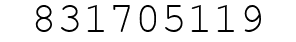 Number 831705119.