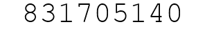 Number 831705140.