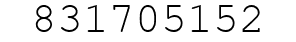 Number 831705152.