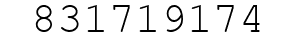 Number 831719174.