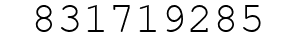 Number 831719285.