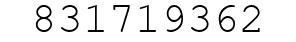Number 831719362.