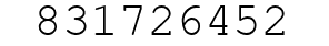 Number 831726452.