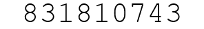 Number 831810743.