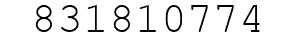 Number 831810774.