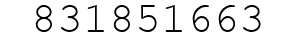 Number 831851663.