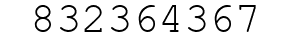 Number 832364367.