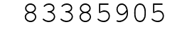 Number 83385905.