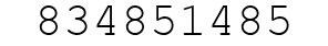 Number 834851485.