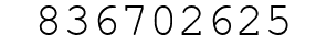 Number 836702625.