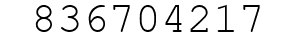 Number 836704217.